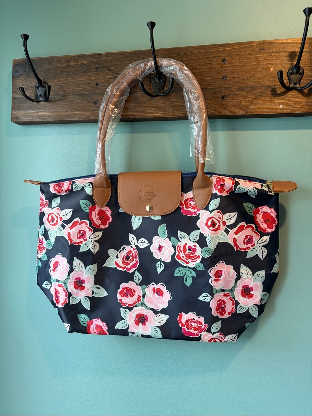 🔥🆕🔥 Elizabeth Grant Floral Nylon Travel Tote Bag - Large Weekender